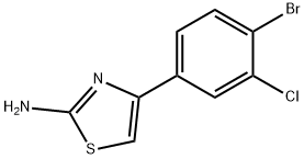 4-(4-bromo-3-chlorophenyl)-1,3-thiazol-2-amine Struktur