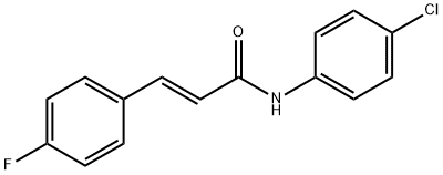 N-(4-chlorophenyl)-3-(4-fluorophenyl)acrylamide Struktur