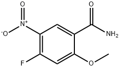 4-Fluoro-2-methoxy-5-nitro-benzamide 化学構造式