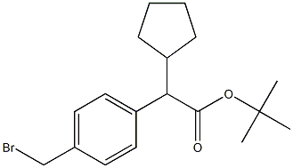 TERT-BUTYL 2-(4-(BROMOMETHYL)PHENYL)-2-CYCLOPENTYLACETATE Struktur
