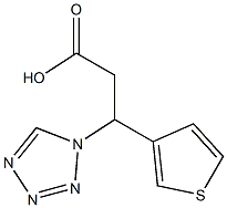 3-Tetrazol-1-yl-3-thiophen-3-yl-propionic acid Structure