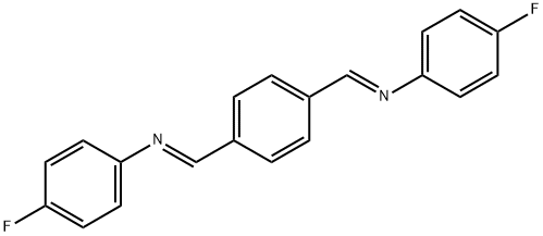 N,N'-[1,4-phenylenedi(methylylidene)]bis(4-fluoroaniline) Structure