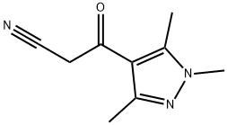 3-oxo-3-(1,3,5-trimethyl-1H-pyrazol-4-yl)propanenitrile Structure