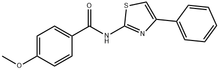 (Z)-4-methoxy-N-(4-phenylthiazol-2(3H)-ylidene)benzamide,15850-34-7,结构式