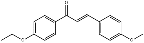 (2E)-1-(4-ethoxyphenyl)-3-(4-methoxyphenyl)prop-2-en-1-one,158575-01-0,结构式