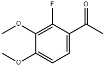 1-(2-Fluoro-3,4-dimethoxyphenyl)ethanone Struktur