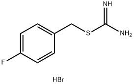 {[(4-fluorophenyl)methyl]sulfanyl}methanimidamide hydrobromide Structure