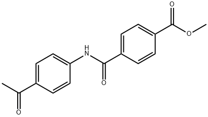 methyl 4-((4-acetylphenyl)carbamoyl)benzoate Structure