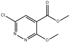 Methyl 6-chloro-3-methoxypyridazine-4-carboxylate Struktur