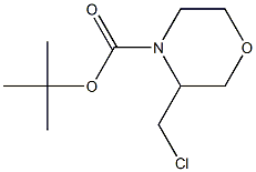 3-Chloromethyl-morpholine-4-carboxylic acid tert-butyl ester Structure
