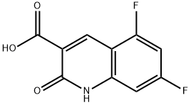 5,7-二氟-1,2-二氢-2-氧代-3-喹啉甲酸, 1592590-69-6, 结构式