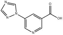 5-(1H-1,2,4-triazol-1-yl)nicotinic acid Structure
