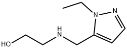 2-[(2-Ethyl-2H-pyrazol-3-ylmethyl)-amino]-ethanol Struktur