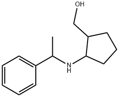 Cyclopentanemethanol, 2-[(1-phenylethyl)amino]- 化学構造式