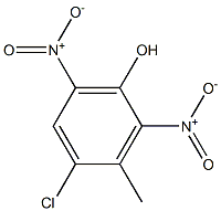 Phenol,4-chloro-3-methyl-2,6-dinitro- Struktur