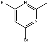 4,6-dibromo-2-methylpyrimidine Structure