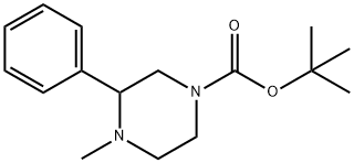 4-methyl-3-phenyl-piperazine-1-carboxylic acid tert-butyl ester Structure