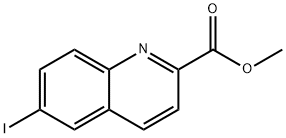 6-碘喹啉-2-羧酸甲酯 结构式