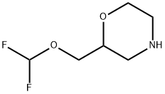 3-Difluoromethoxymethyl-morpholine Structure