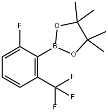 2-Fluoro-6-(trifluoromethyl)phenylboronic acid pinacol ester 化学構造式