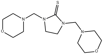 2-Imidazolidinethione,1,3-bis(4-morpholinylmethyl)-,1600-66-4,结构式