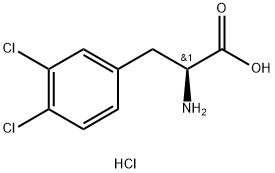 3,4-Dichloro-L-Phenylalanine hydrochloride 结构式