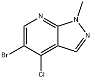 5-Bromo-4-chloro-1-methyl-1H-pyrazolo[3,4-b]pyridine,1601877-96-6,结构式