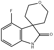 4-Fluoro-1H-spiro[indole-3,4-oxane]-2-one Struktur