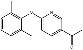 4-Acetyl-2-(2,6-dimethylphenoxy) pyridine Structure