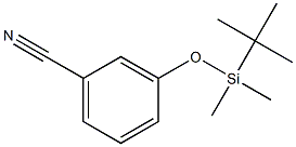 3-((叔丁基二甲基甲硅烷基)氧基)苄腈, 160833-27-2, 结构式