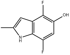 4,7-difluoro-2-methyl-1H-indol-5-ol Struktur