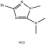 3-bromo-N,N,1-trimethyl-1H-1,2,4-triazol-5-amine dihydrochloride Structure
