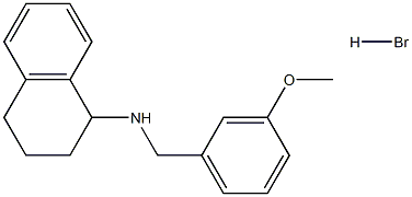 N-(3-methoxybenzyl)-1,2,3,4-tetrahydro-1-naphthalenamine hydrobromide Structure