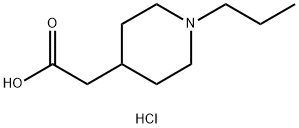 (1-propyl-4-piperidinyl)acetic acid hydrochloride Structure