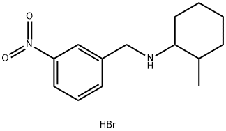 (2-methylcyclohexyl)(3-nitrobenzyl)amine hydrobromide Structure