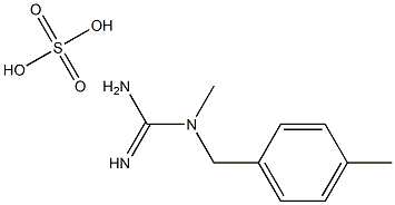 N-methyl-N-(4-methylbenzyl)guanidine sulfate Struktur