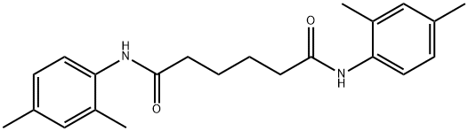 N,N'-bis(2,4-dimethylphenyl)hexanediamide 化学構造式