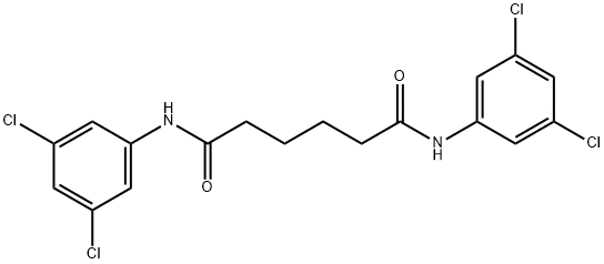 N,N'-bis(3,5-dichlorophenyl)hexanediamide Struktur