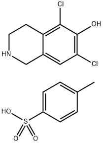 5,7-dichloro-1,2,3,4-tetrahydroisoquinolin-6-ol 4-methylbenzenesulfonate Structure