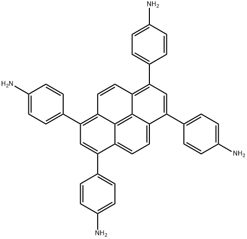 1,3,6,8-四-(对胺基苯基)-芘,1610471-69-6,结构式