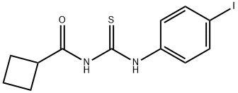 N-{[(4-iodophenyl)amino]carbonothioyl}cyclobutanecarboxamide Struktur