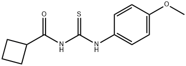 N-{[(4-methoxyphenyl)amino]carbonothioyl}cyclobutanecarboxamide Structure