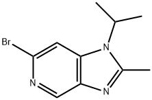 6-溴-1-异丙基-2-甲基-1H-咪唑并[4,5-C]吡啶,1612172-53-8,结构式