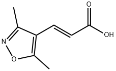 (2E)-3-(dimethyl-1,2-oxazol-4-yl)prop-2-enoic acid Structure