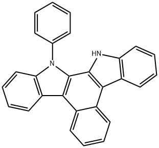 13,14-二氢-13-苯基-苯并[C]吲哚并2,3-A]咔唑,1613254-47-9,结构式