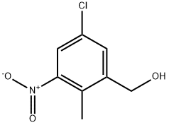 (5-Chloro-2-methyl-3-nitro-phenyl)-methanol Struktur