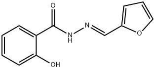 N-[(E)-furan-2-ylmethylideneamino]-2-hydroxybenzamide Structure