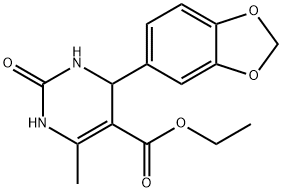ethyl 4-(1,3-benzodioxol-5-yl)-6-methyl-2-oxo-3,4-dihydro-1H-pyrimidine-5-carboxylate,161374-09-0,结构式