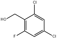 2,4-二氯-6-氟苯甲醇, 1615212-18-4, 结构式