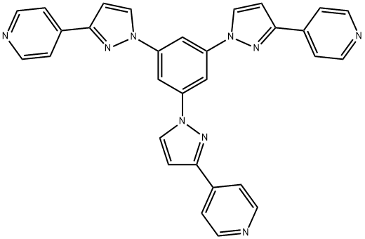 1616091-43-0 1,3,5-三[3-(4-吡啶基)-1H-吡唑-1-基]苯